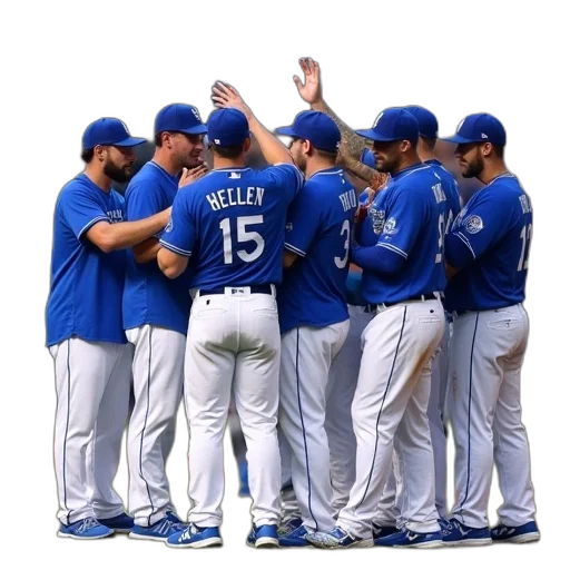 staff, kansas, royals, celebrate transparent PNG cut-out