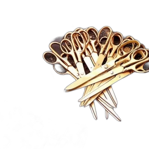 jewelry, crown, weapon, umbrella, golden, collection, gold, scissors transparent PNG cut-out