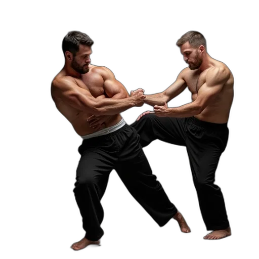 photorealistic, concept art, martial, instructor, teaches, armbar, sweep transparent PNG cut-out