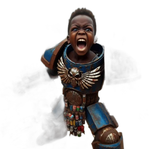 weapon, robot, concept art, fantasy art, photorealistic, 3d render, young, child transparent PNG cut-out