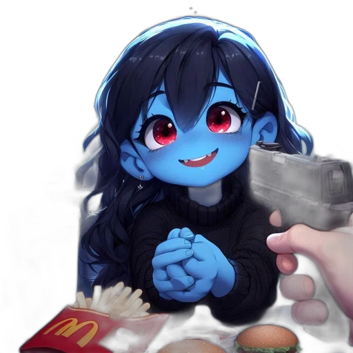 weapon, food, creature, robot, anime, concept art, photorealistic, cartoon transparent PNG cut-out