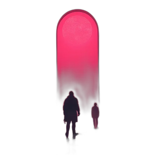 sword, umbrella, jacket, creature, concept art, vaporwave, cyberpunk, pixel art transparent PNG cut-out