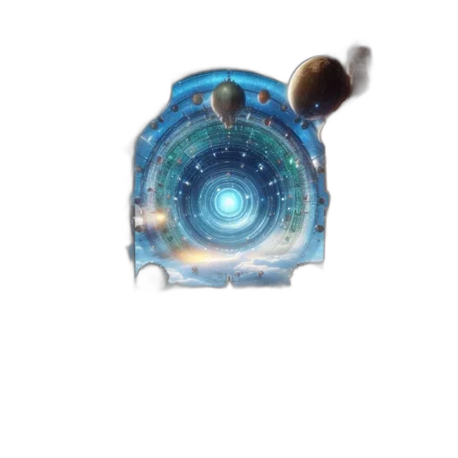 staff, robot, weapon, mask, concept art, 3d render, fantasy art, outer space transparent PNG cut-out