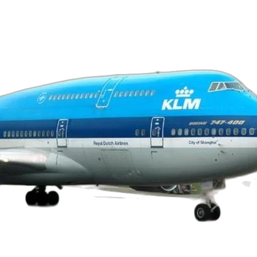 blue, white, klm, airplane, runway transparent PNG cut-out