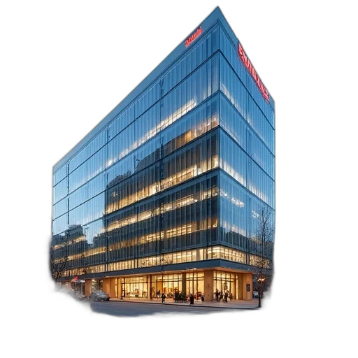 building, 3d render, sanofi, bank, headquarters transparent PNG cut-out