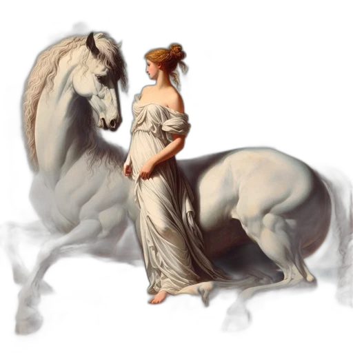 dragon, dress, animal, concept art, photorealistic, fantasy art, oil painting, fire transparent PNG cut-out