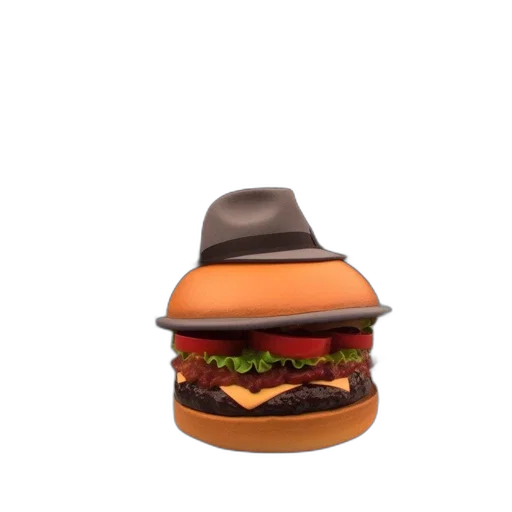 hat, food, crown, animal, 3d render, photorealistic, concept art, pixel art transparent PNG cut-out