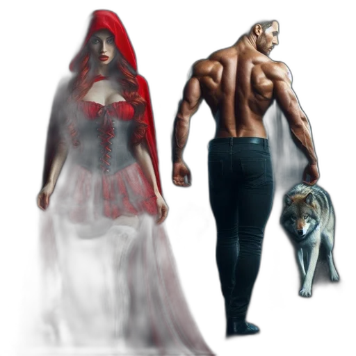 concept art, fantasy art, comic book art, pixel art, fog, red, fantastical, scene transparent PNG cut-out