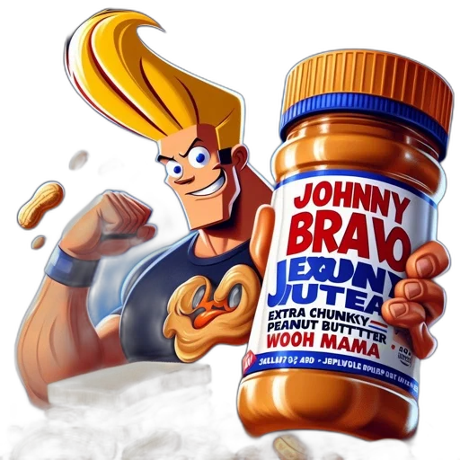 food, concept art, cartoon, comic book art, stylized, muscular, character, tall transparent PNG cut-out