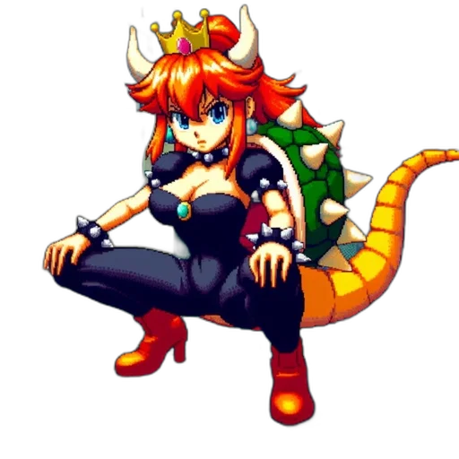 dragon, crown, weapon, animal, pixel art, concept art, fantasy art, 3d render transparent PNG cut-out