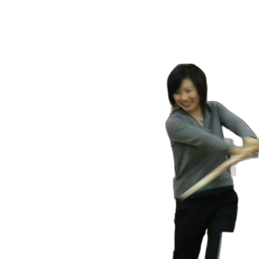 staff, weapon, sword, robot, 3d render, photorealistic, woman, gray transparent PNG cut-out