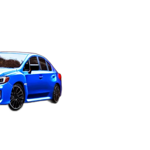 car, 3d render, photorealistic, pixel art transparent PNG cut-out