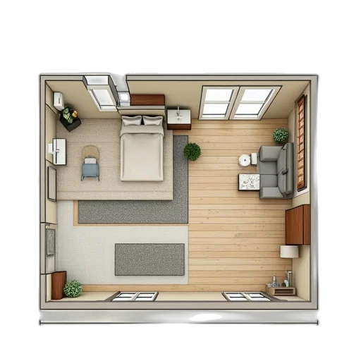 furniture, building, 3d render, concept art transparent PNG cut-out