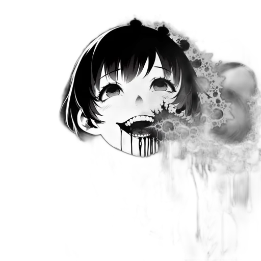 mask, face, flower, creature, anime, photorealistic, fantasy art, cartoon transparent PNG cut-out