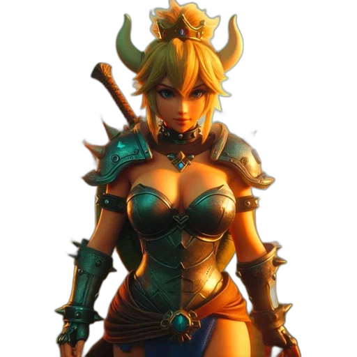 dragon, crown, weapon, staff, concept art, fantasy art, 3d render, pixel art transparent PNG cut-out
