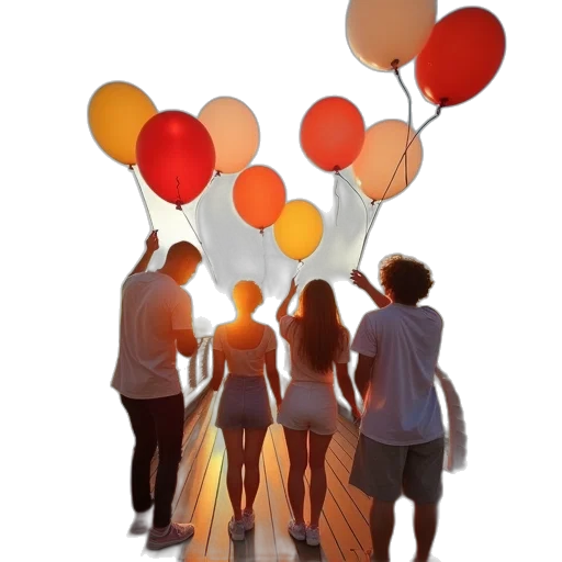 umbrella, staff, crown, 3d render transparent PNG cut-out