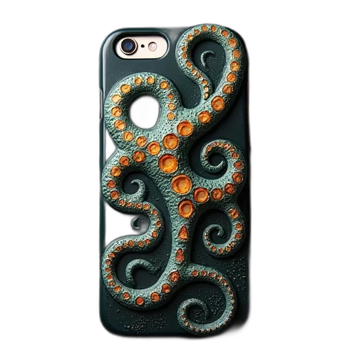 jewelry, tentacles, iphone, case transparent PNG cut-out
