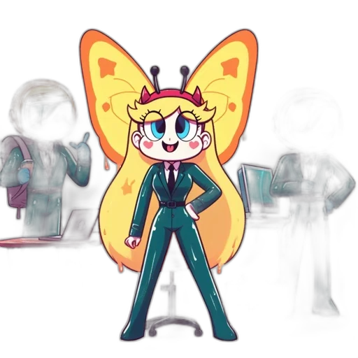 staff, robot, weapon, jacket, concept art, cartoon, anime, 3d render transparent PNG cut-out