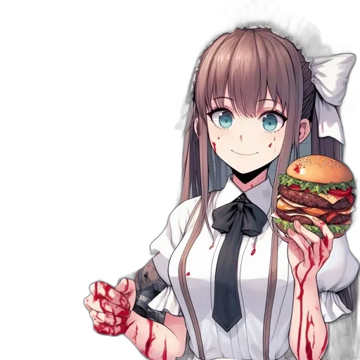 food, dress, animal, staff, anime, pixel art, concept art, cartoon transparent PNG cut-out