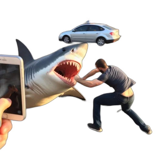 car, weapon, concept art, 3d render, underwater, amusing, scene, unfolds transparent PNG cut-out