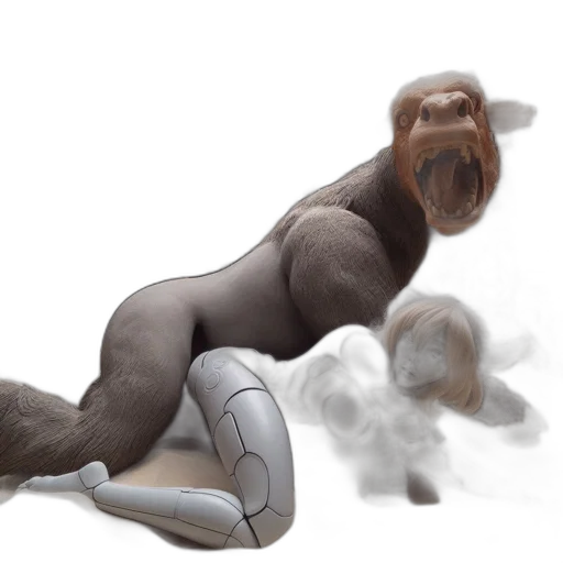 animal, creature, concept art, photorealistic, 3d render, fantasy art, inside, futuristic transparent PNG cut-out