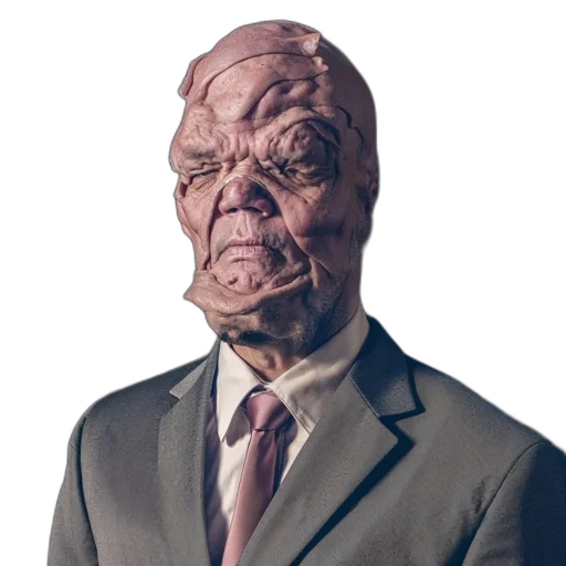 mask, face, staff, creature, concept art, 3d render, photorealistic, digitally transparent PNG cut-out