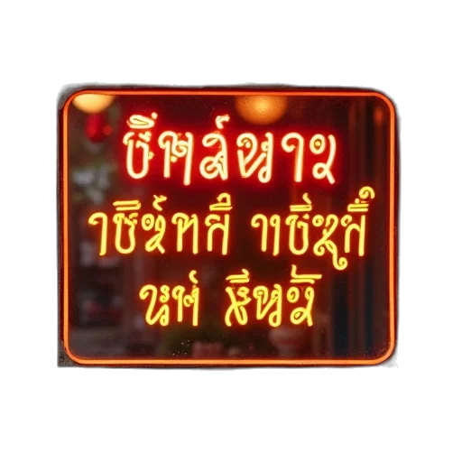 jewelry, food, staff, 3d render, neon lights, sign, vietnamese, store transparent PNG cut-out