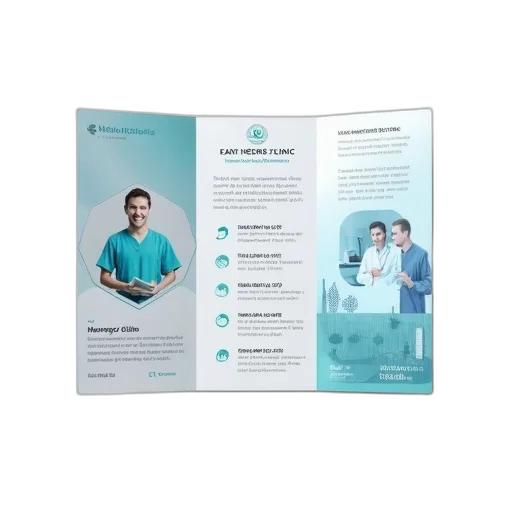 staff, healthcare, clinic, tri, fold, brochure transparent PNG cut-out