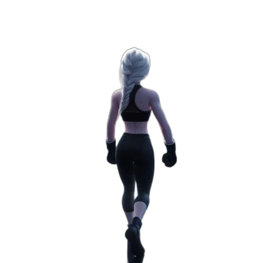 jacket, robot, staff, weapon, concept art, 3d render, pixel art, cyberpunk transparent PNG cut-out