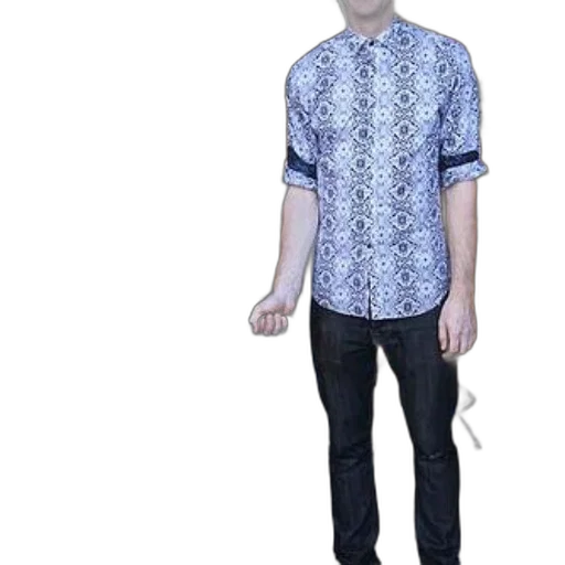 staff, jacket, dress, 3d render, cartoon, photorealistic, vaporwave, monochrome transparent PNG cut-out