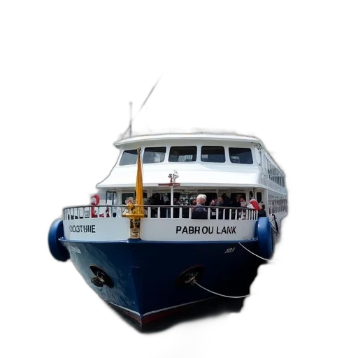 staff, 3d render, photorealistic, concept art, pixel art, white, blue, ferry transparent PNG cut-out