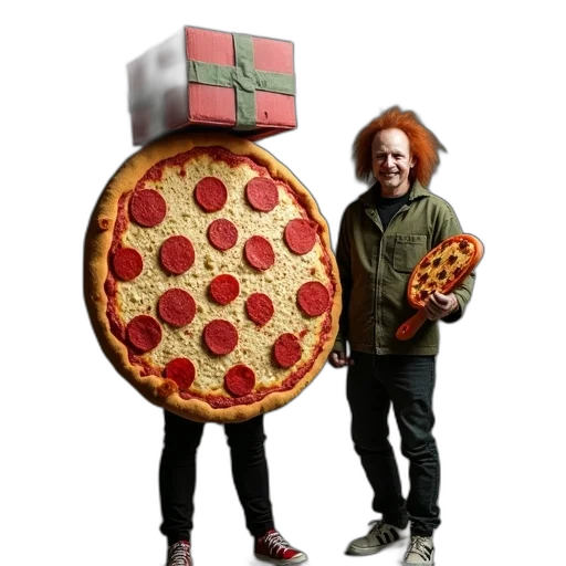 jacket, food, weapon, furniture, 3d render, concept art, person, dressed transparent PNG cut-out