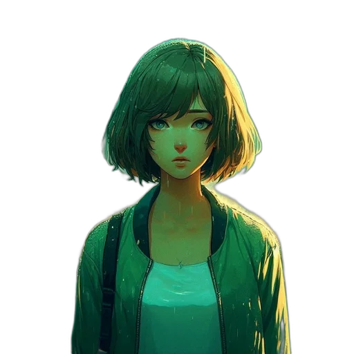 jacket, face, mask, robot, concept art, watercolor, comic book art, anime transparent PNG cut-out