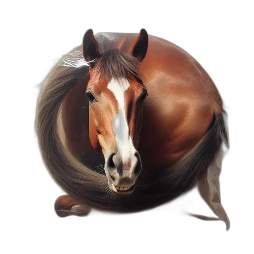 hair, animal, hat, creature, photorealistic, oil painting, 3d render, fantasy art transparent PNG cut-out