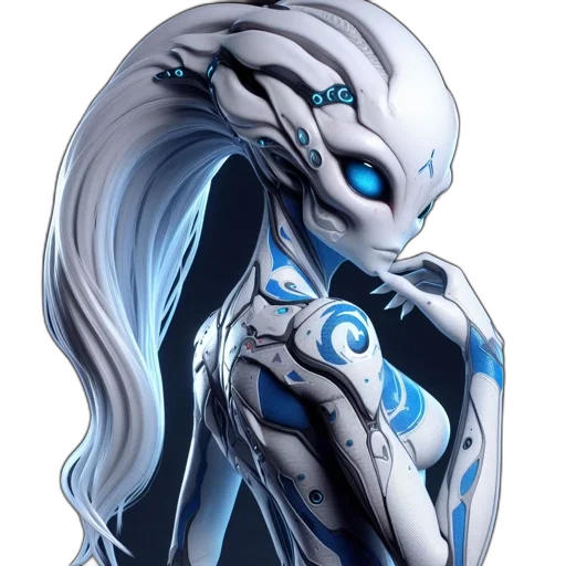 robot, jewelry, creature, mask, concept art, fantasy art, comic book art, 3d render transparent PNG cut-out