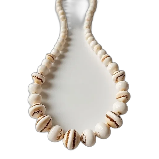 jewelry, crown, hair, white, shell, beaded, necklace transparent PNG cut-out