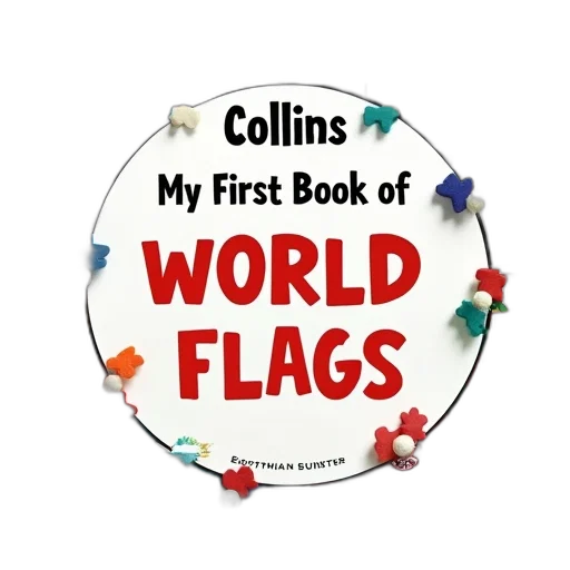colorful, children, book, titled, collins, first, world, flags transparent PNG cut-out