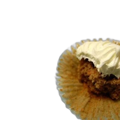 food, 3d render, partially, eaten, cupcake, word, happy, written transparent PNG cut-out