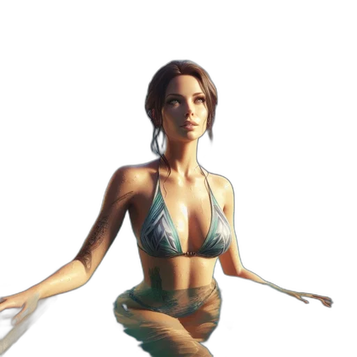 staff, concept art, fantasy art, 3d render, photorealistic, underwater, blue, pastel transparent PNG cut-out