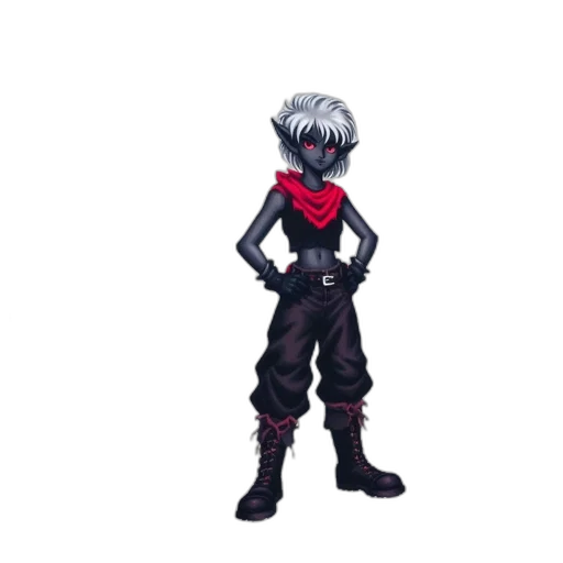 staff, jacket, weapon, robot, pixel art, concept art, 3d render, comic book art transparent PNG cut-out