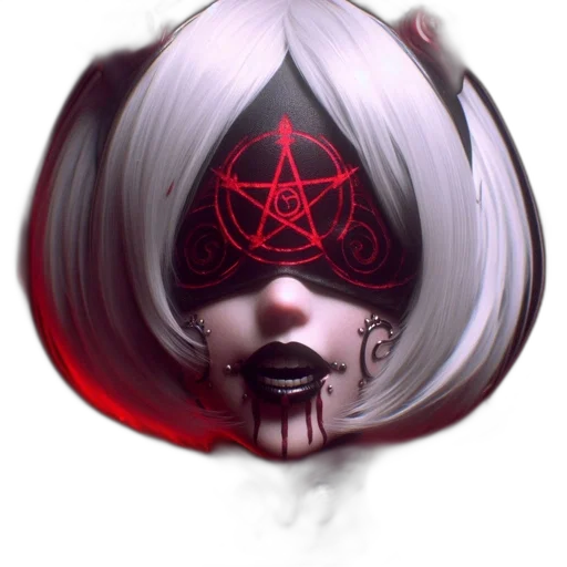 mask, staff, face, crown, concept art, fantasy art, pixel art, photorealistic transparent PNG cut-out