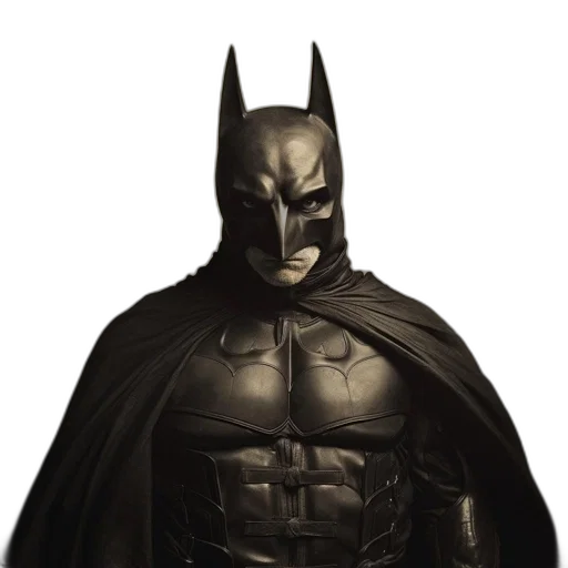 mask, comic book art, concept art, 3d render, photorealistic, character, dressed, batman transparent PNG cut-out
