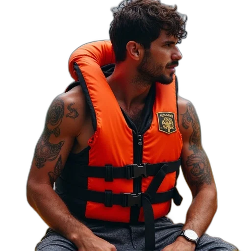 jacket, underwater, flow, vest transparent PNG cut-out