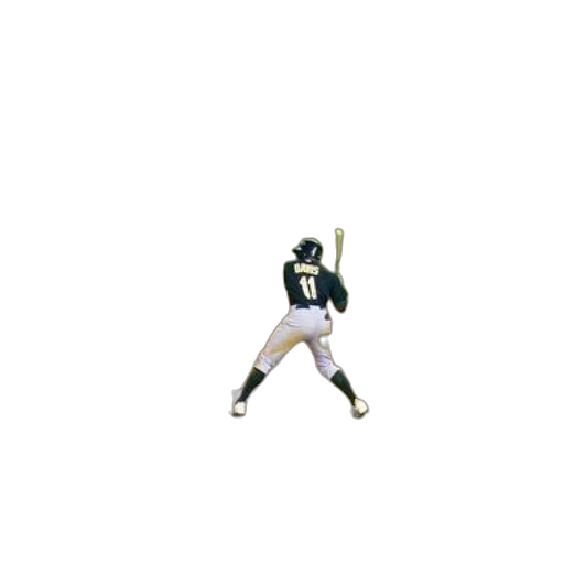 weapon, pixel art, 3d render, baseball, player, number, his, jersey transparent PNG cut-out