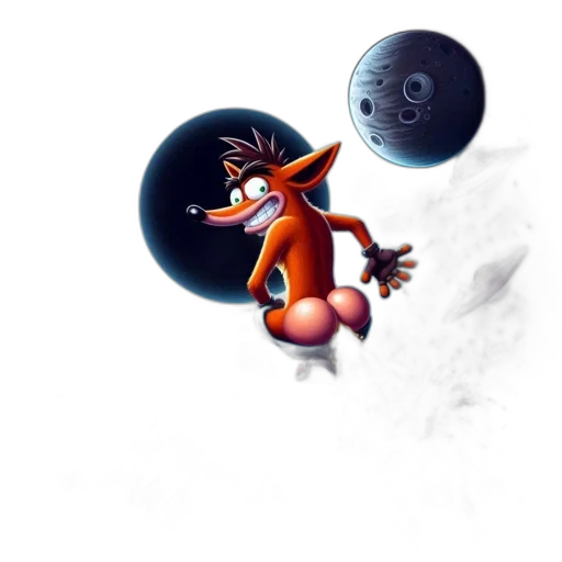 creature, animal, robot, concept art, 3d render, fantasy art, photorealistic, outer space transparent PNG cut-out