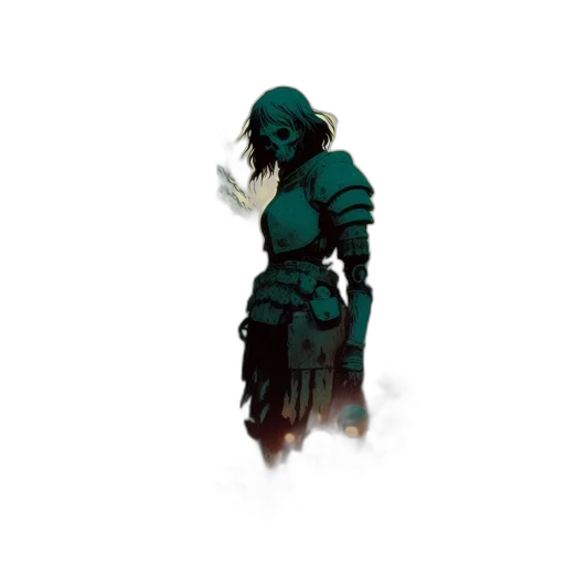 creature, staff, mask, weapon, concept art, fantasy art, pixel art, 3d render transparent PNG cut-out