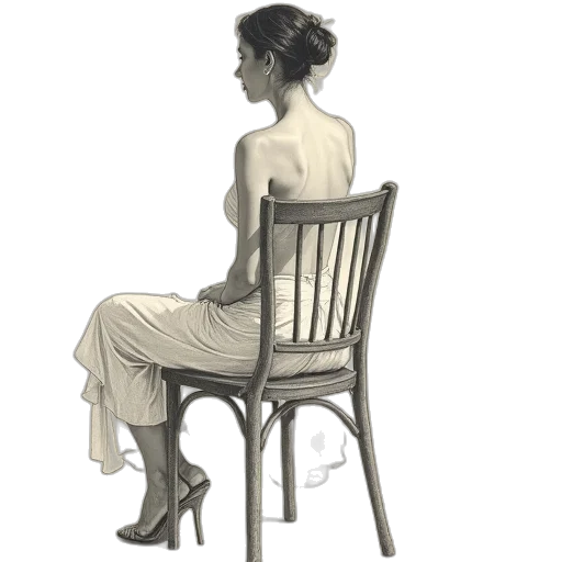 dress, furniture, jewelry, staff transparent PNG cut-out