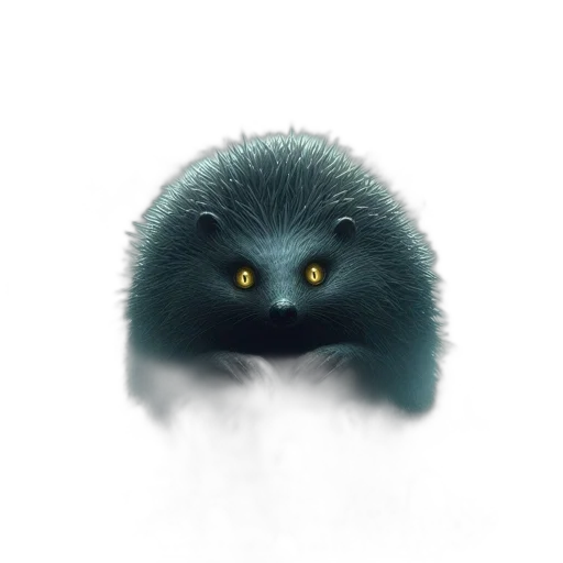 creature, animal, hair, dragon, concept art, photorealistic, 3d render, fantasy art transparent PNG cut-out