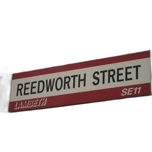staff, 3d render, city street, street, sign, reedworth, lambeth, se11 transparent PNG cut-out