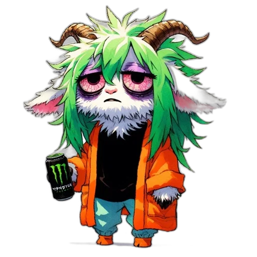 creature, jacket, animal, dragon, concept art, pixel art, anime, fantasy art transparent PNG cut-out